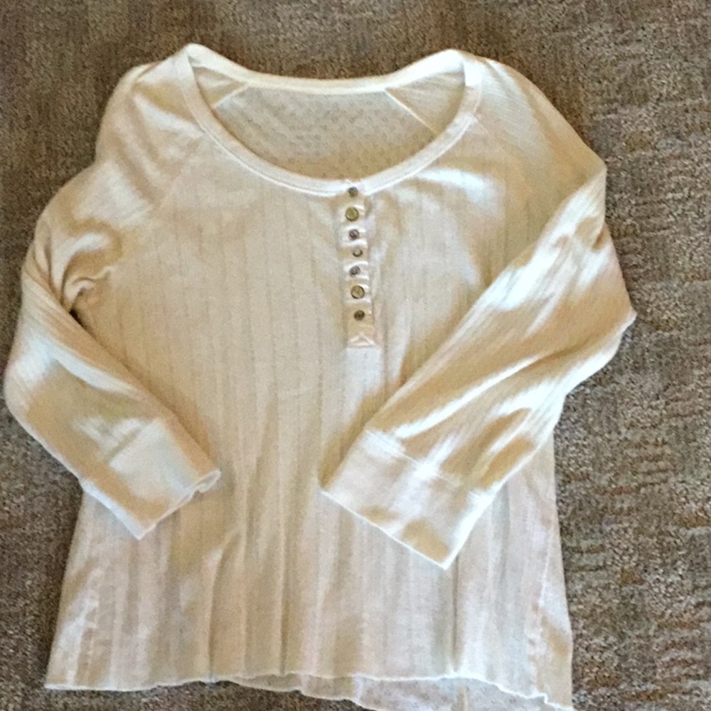Faded Glory Cream color lg sl size M